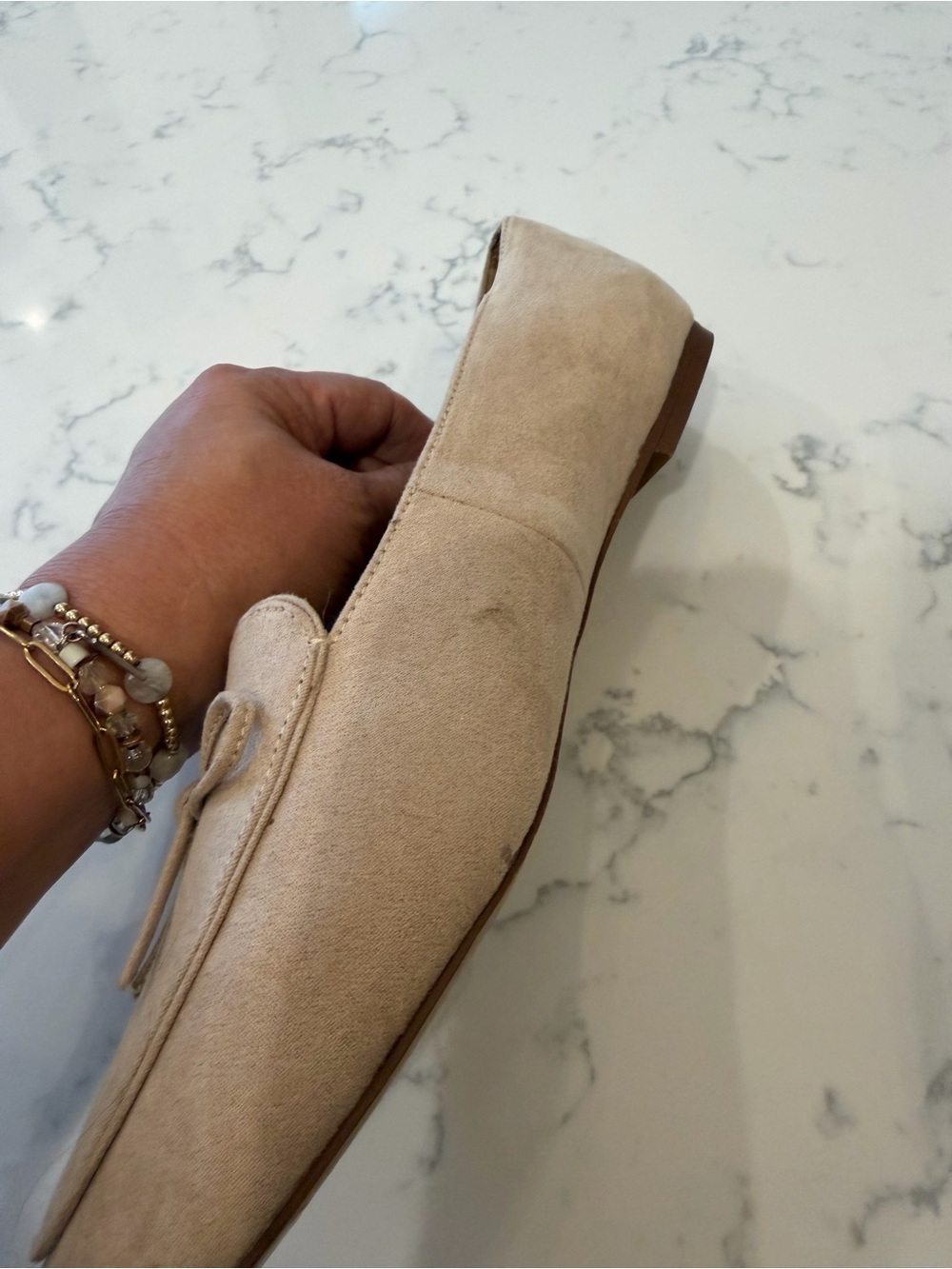 J. Crew Suede Bow Loafers in Taupe - Picture 4 of 8